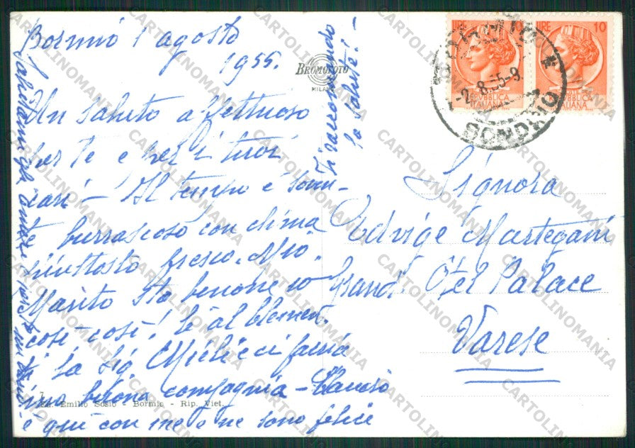 Sondrio Bormio Foto FG cartolina KV9194 – retro