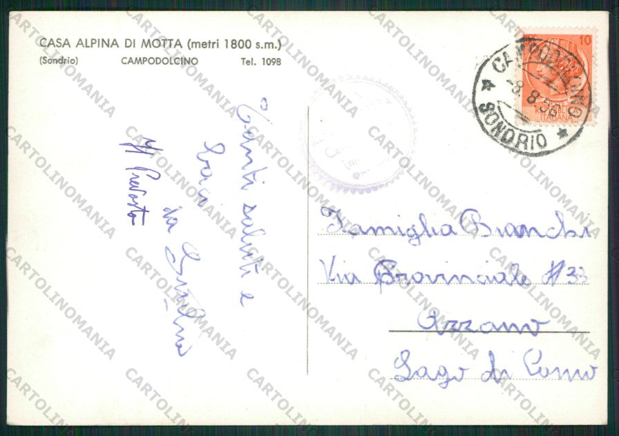 Sondrio Campodolcino Foto FG cartolina KV9196 – retro