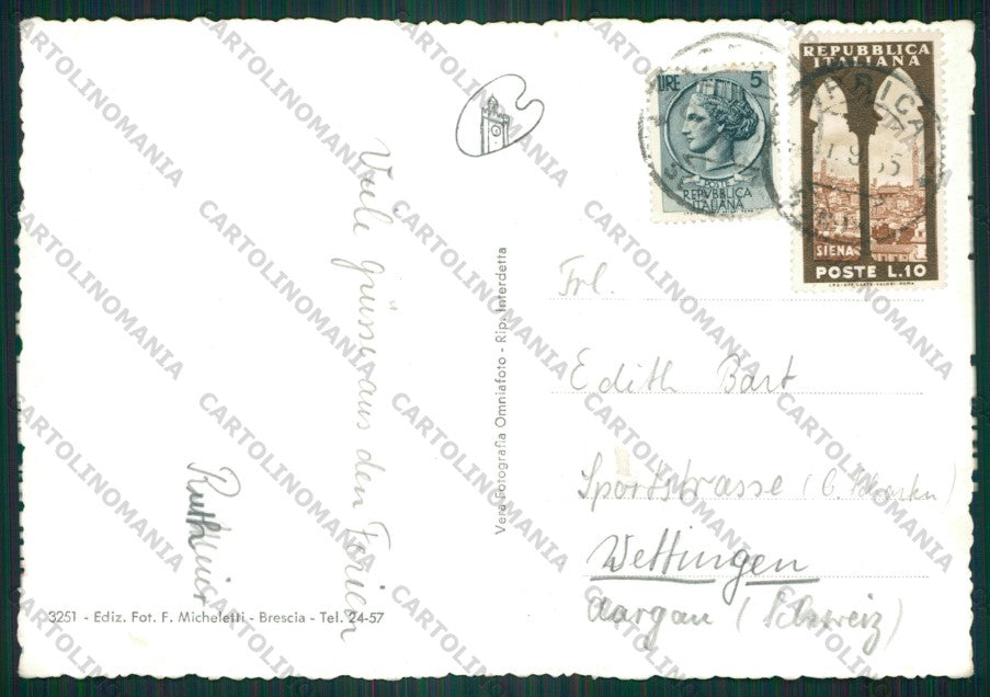 Sondrio Aprica Passo di Foto FG cartolina KV9206 – retro