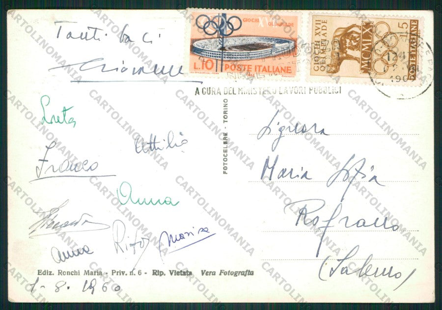 Sondrio Città ABRASA Foto FG cartolina KV9208 – retro