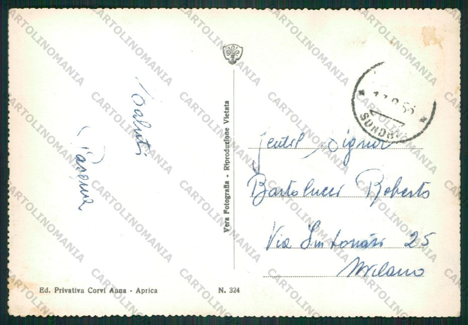 Sondrio Aprica Foto FG cartolina KV9215 – retro