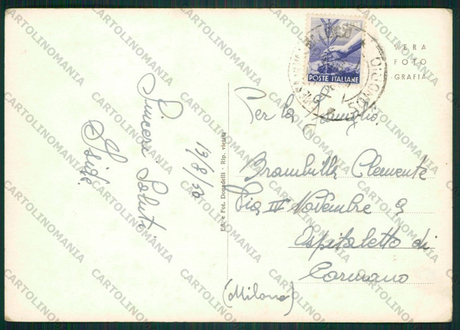 Sondrio Chiesa Valmalenco PIEGHINE Foto FG cartolina KV9221 – retro