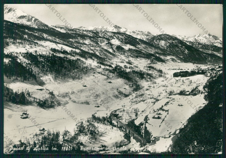 Sondrio Aprica Passo di Nevicata Foto FG cartolina KV9222 – fronte