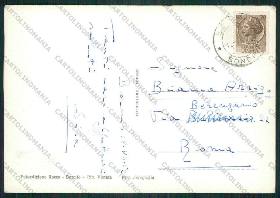 Sondrio Bormio Oga Valdisotto Foto FG cartolina KV9223 – retro