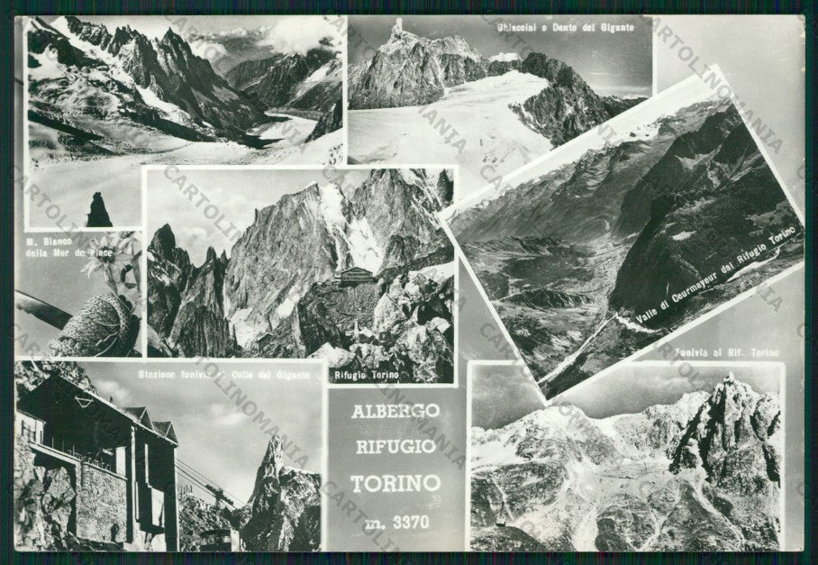 Aosta Courmayeur Rifugio Torino Cai Foto FG cartolina KV9249 – fronte