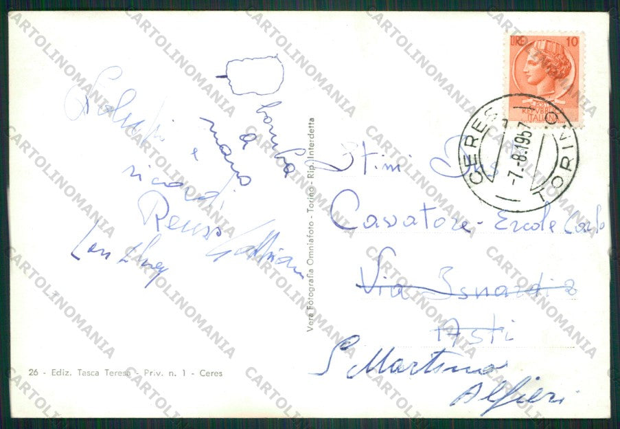 Torino Ceres Uja di Mondrone Foto FG cartolina KV9255 – retro