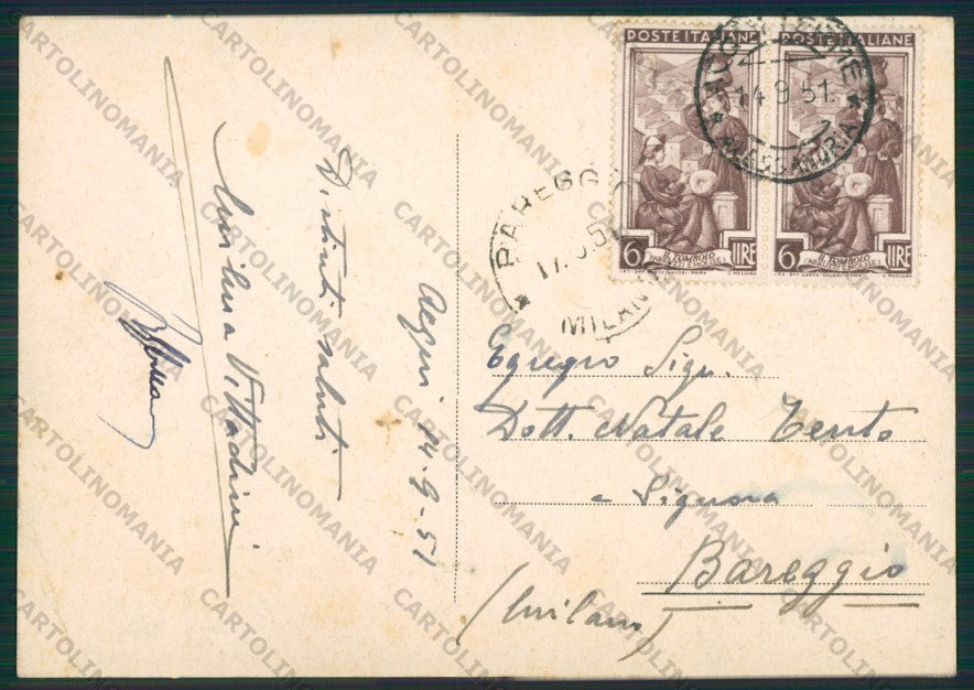 Alessandria Acqui Terme PIEGHINA ABRASA FG cartolina KV9260 – retro