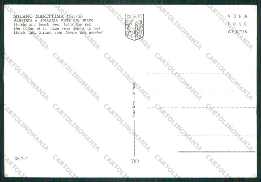 Ravenna Cervia Milano Marittima Foto FG cartolina KV9266 – retro