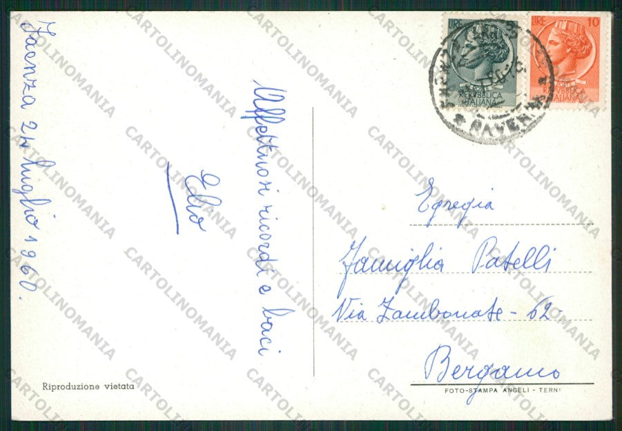 Ravenna Faenza Fontana Foto FG cartolina KV9268 – retro