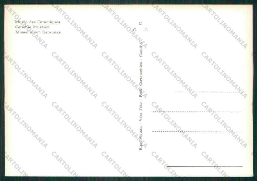 Ravenna Faenza Museo Ceramiche Foto FG cartolina KV9269 – retro