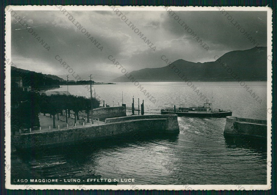 Varese Luino Lago Maggiore Battello PIEGHE Foto FG cartolina KV9276 – fronte