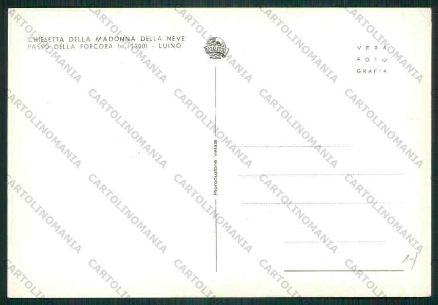 Varese Passo della Forcora Auto Foto FG cartolina KV9298 – retro