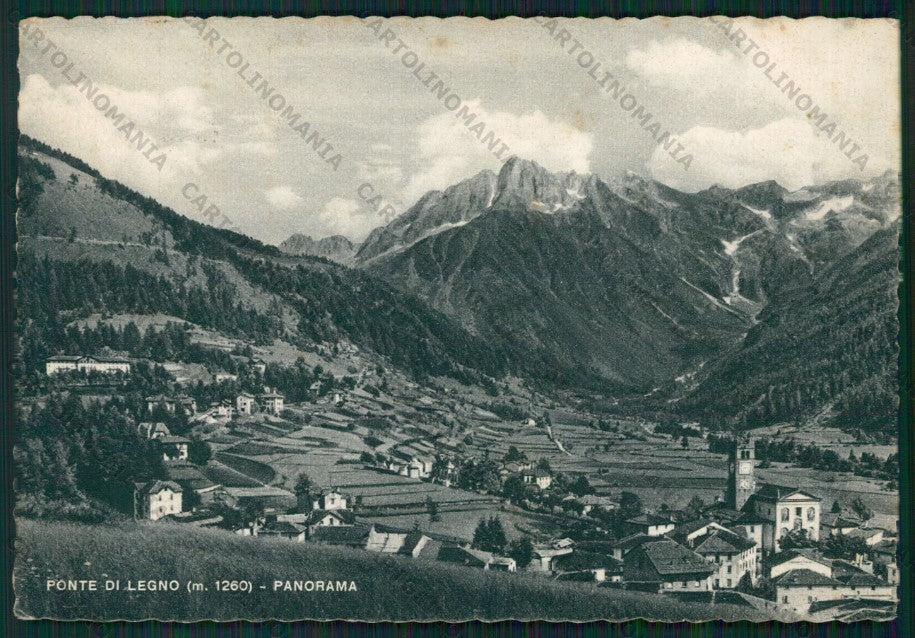 Brescia Ponte di Legno PIEGHE FG cartolina KV9309 – fronte