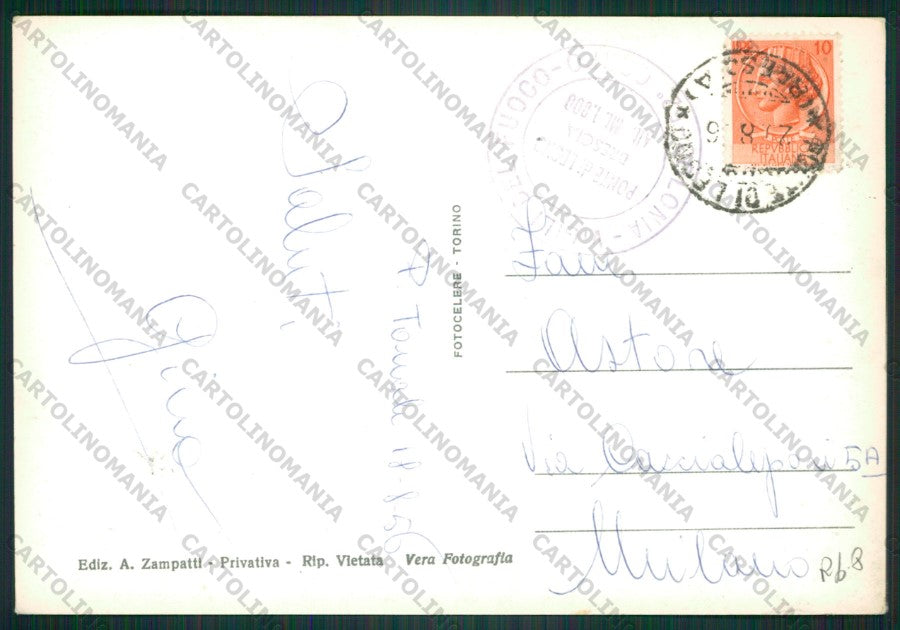 Brescia Ponte di Legno Colonia Foto FG cartolina KV9310 – retro