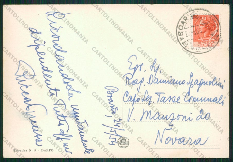 Brescia Boario Terme FG cartolina KV9315 – retro