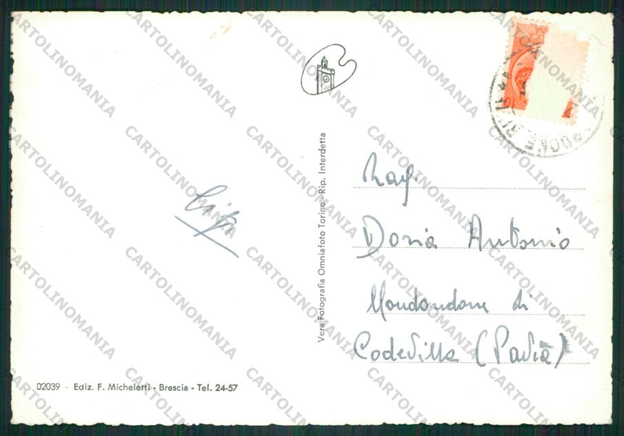 Brescia Gardone Riviera PIEGHE Foto FG cartolina KV9316 – retro