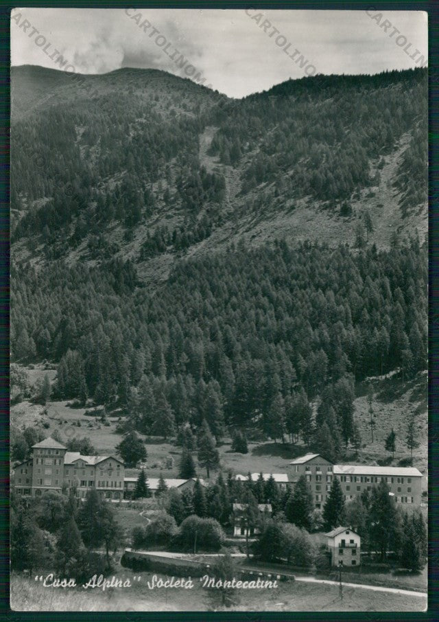 Brescia Ponte di Legno Casa Alpina Società Montecatini Foto FG cartolina KV9317 – fronte