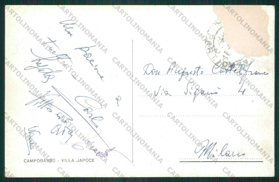 Campobasso Città cartolina KV9342 – retro