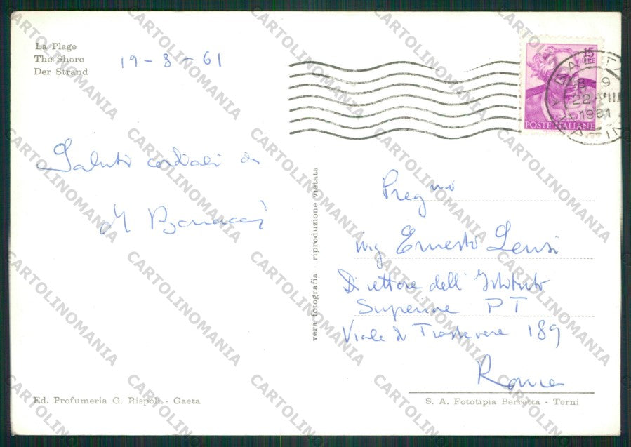 Latina Gaeta PIEGHINA Foto FG cartolina KV9358 – retro
