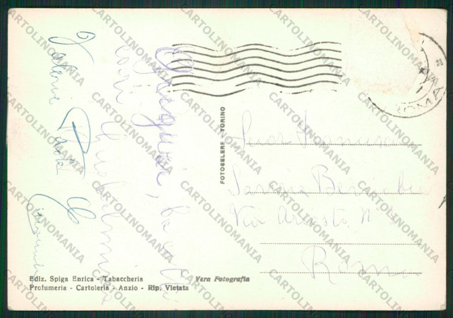 Roma Anzio Foto FG cartolina KV9363 – retro
