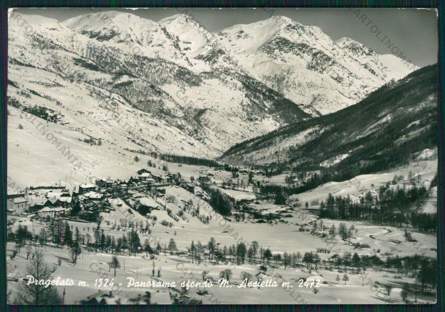 Torino Pragelato Nevicata Assietta Foto FG cartolina KV9386 – fronte
