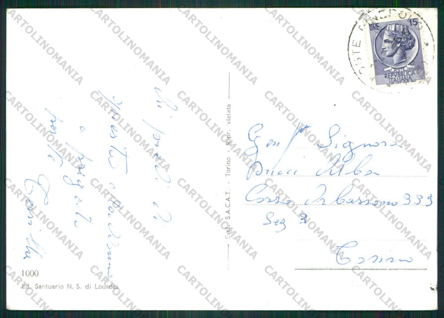 Torino Giaveno Selvaggio Saluti da Stella Alpina Foto FG cartolina KV9389 – retro