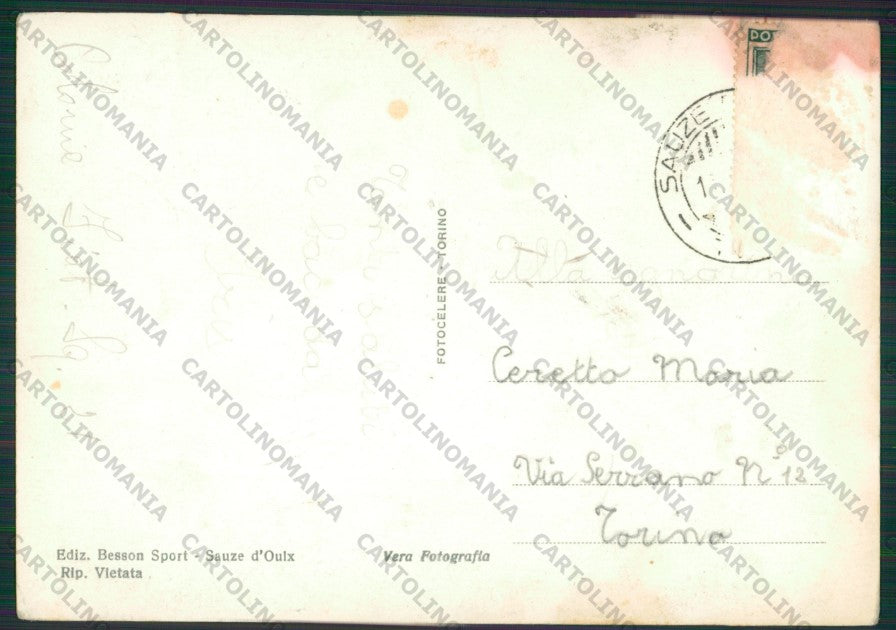 Torino Sauze d'Oulx Colonia Fiat Foto FG cartolina KV9390 – retro