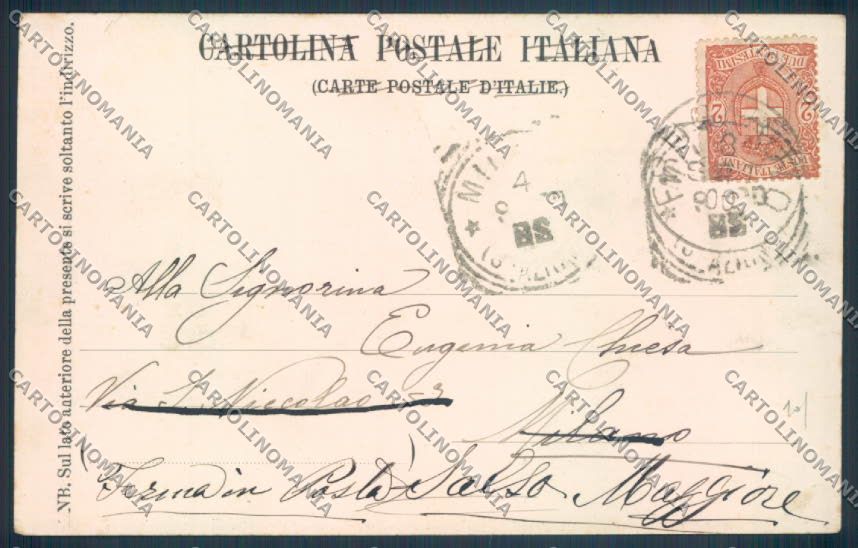 Alessandria Marengo cartolina LQ0011 – retro