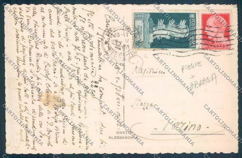 Alessandria Città ABRASA PIEGHE cartolina LQ0025 – retro