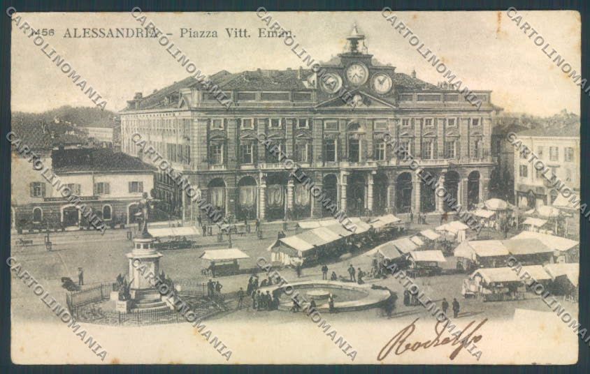 Alessandria Città Mercato cartolina LQ0033 – fronte
