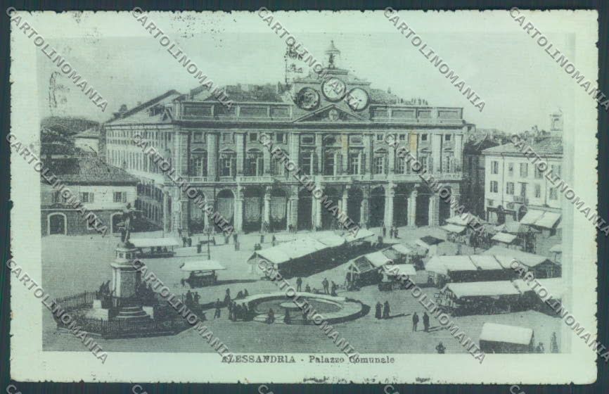 Alessandria Città Mercato cartolina LQ0036 – fronte