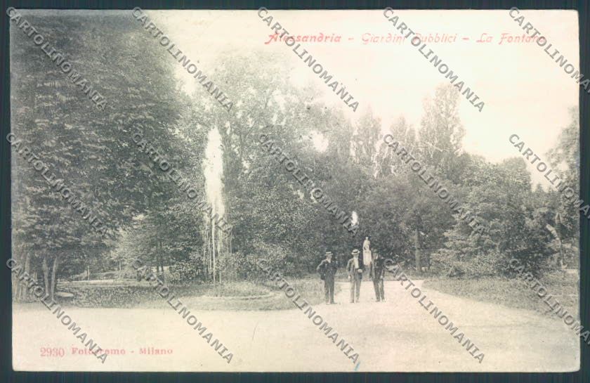 Alessandria Città Giardini Pubblici cartolina LQ0037 – fronte