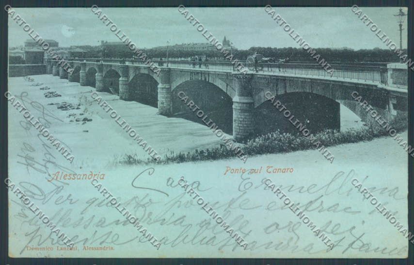 Alessandria Città Tanaro cartolina LQ0049 – fronte