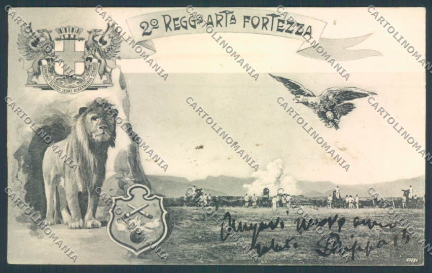 Alessandria Città Reggimento Artiglieria Fortezza cartolina LQ0056 – fronte