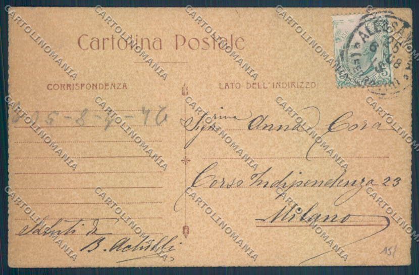 Alessandria Marengo cartolina LQ0058 – retro