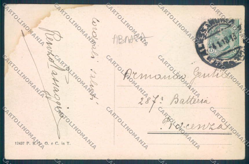 Alessandria Città ABRASA cartolina LQ0077 – retro