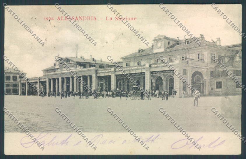 Alessandria Città Stazione cartolina LQ0081 – fronte