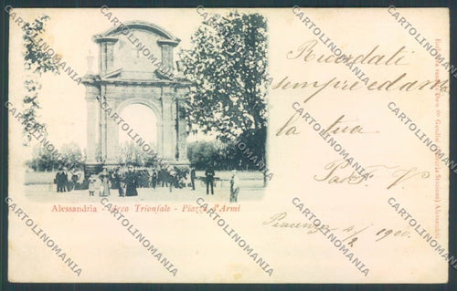 Alessandria Città Arco Trionfale cartolina LQ0097 – fronte