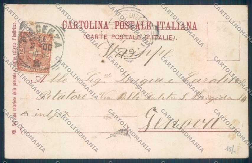 Alessandria Città Arco Trionfale cartolina LQ0097 – retro