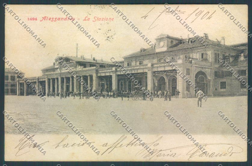 Alessandria Città Stazione cartolina LQ0100 – fronte