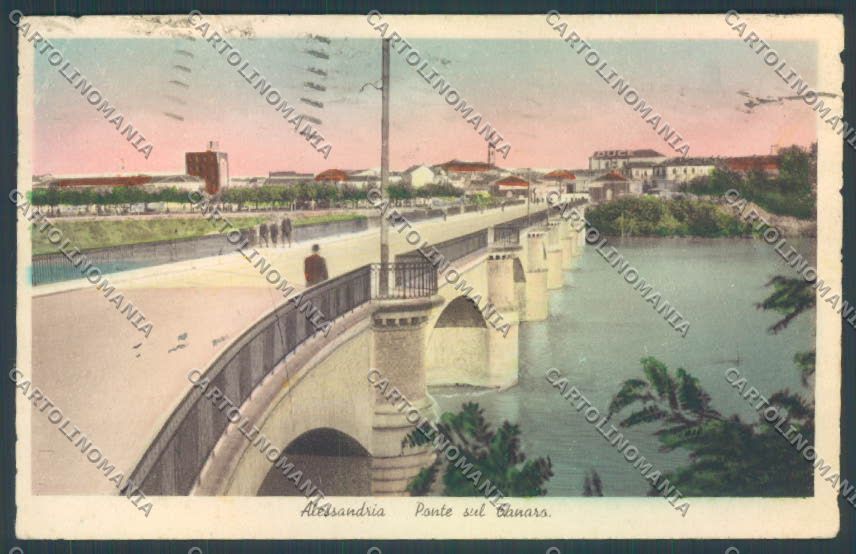 Alessandria Città Tanaro PIEGA cartolina LQ0109 – fronte