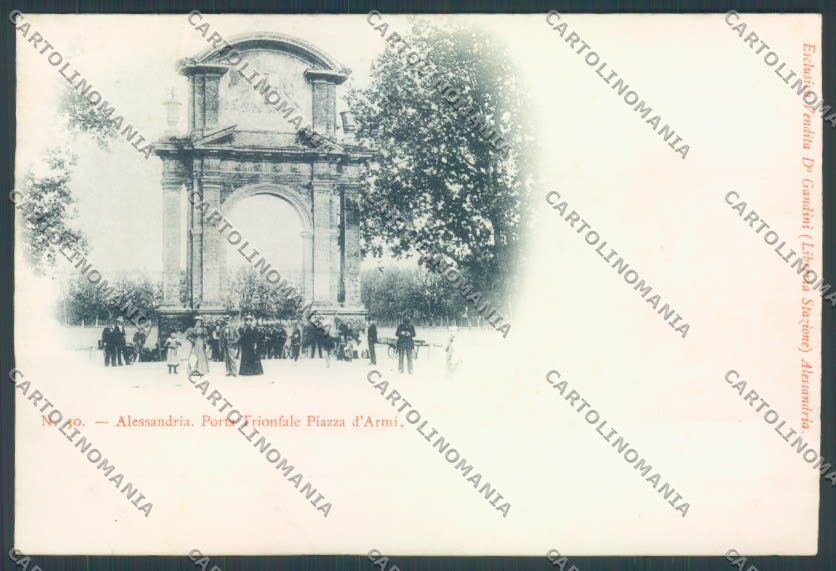 Alessandria Città Arco Trionfale cartolina LQ0111 – fronte