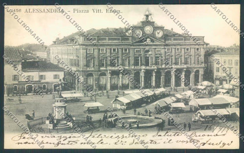 Alessandria Città Mercato cartolina LQ0140 – fronte