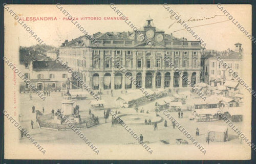 Alessandria Città Mercato cartolina LQ0141 – fronte