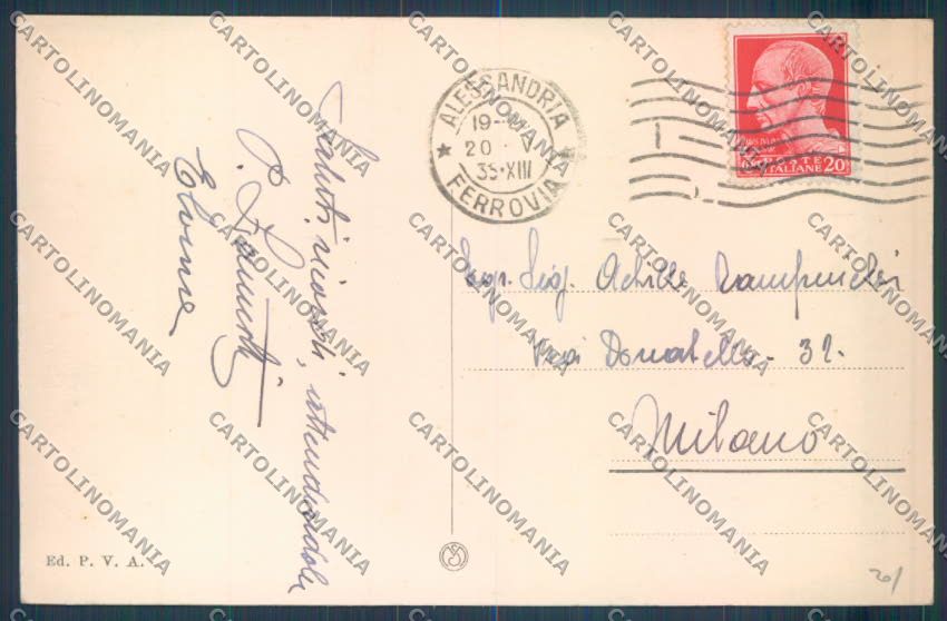 Alessandria Città cartolina LQ0147 – retro