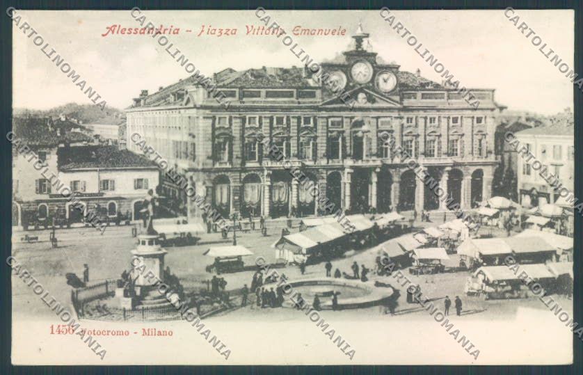 Alessandria Città Mercato cartolina LQ0158 – fronte
