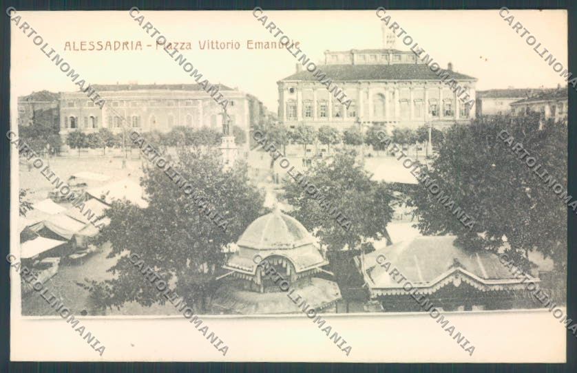 Alessandria Città Mercato cartolina LQ0161 – fronte