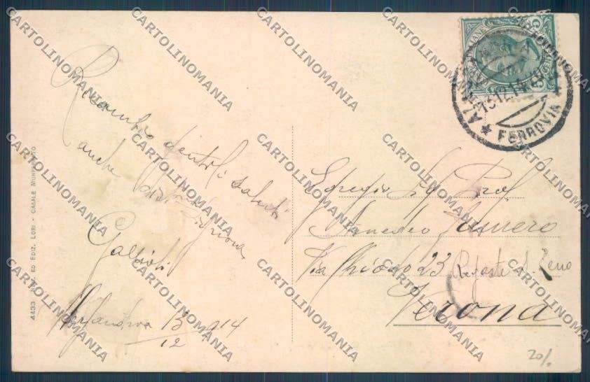 Alessandria Città cartolina LQ0162 – retro