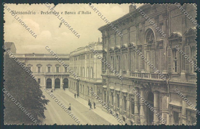 Alessandria Città Banca Prefettura cartolina LQ0163 – fronte