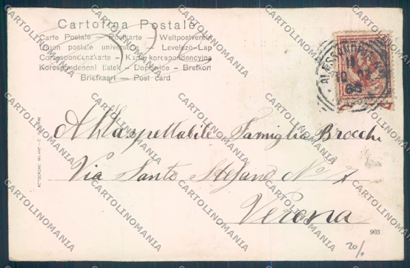 Alessandria Città Urbano Rattazzi cartolina LQ0170 – retro